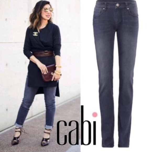 CAbi Denim - CAbi Slim Boyfriend Jeans Gray Grey Size 10